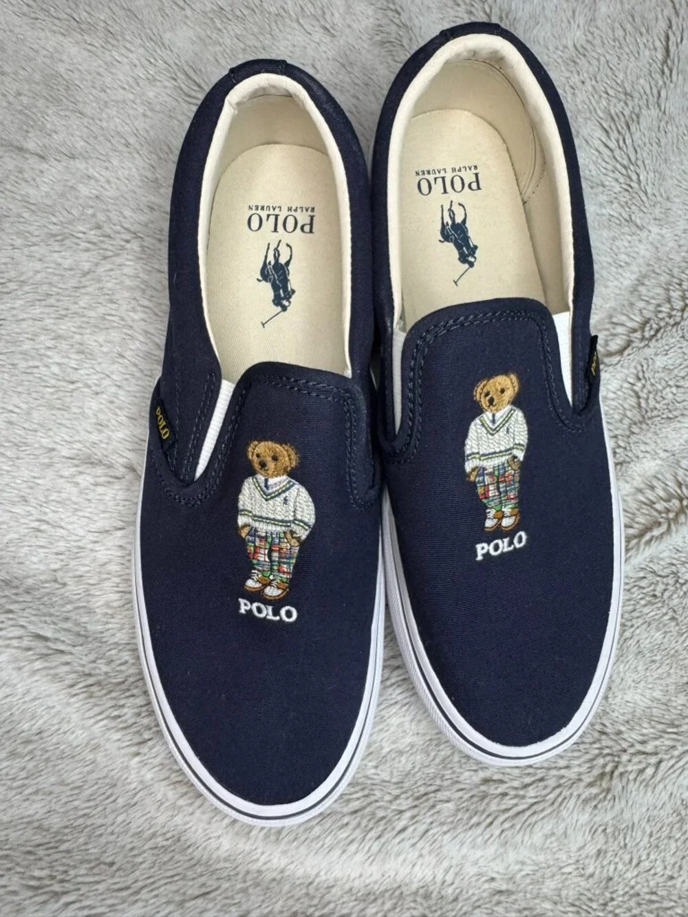 POLO RALPH LAUREN Keaton Slip-On Sneaker Navy Men Size 8